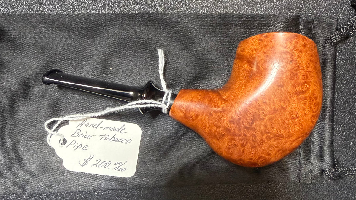 Handmade Briar Pipe - Cognac