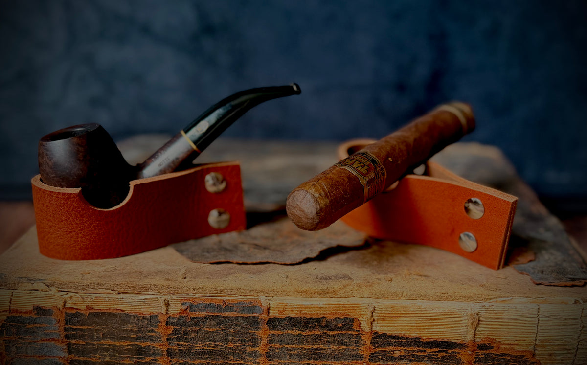 Handmade Leather Pipe & Cigar Holder