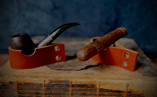 Handmade Leather Pipe & Cigar Holder