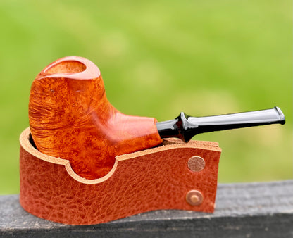 Handmade Briar Pipe - Cognac