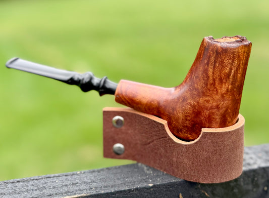 Handmade Briar Pipe - Dark Brown