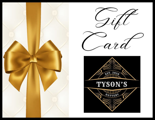 Tyson's Hattery LLC Digital Gift Card